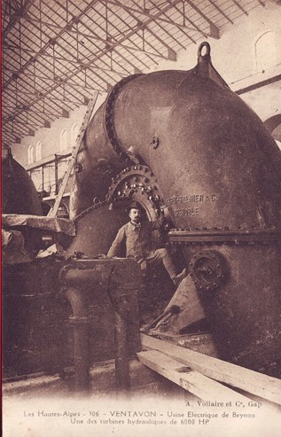 Une des turbines de l’usine hydro-électrique du Beynon